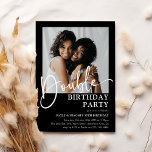 Double BIRTHDAY PARTY Minimal Joint Birthday Invitation<br><div class="desc">Create your own joint birthday party invitation with this minimal design. Simply add a photograph of your choice,  change the background color and customize the template to your own event details. Viola!</div>