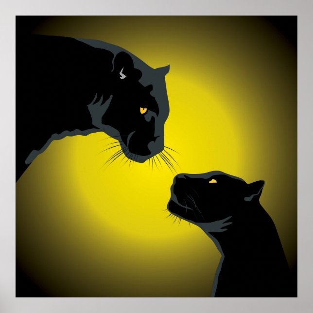 Double Black Panthers Poster (Front)