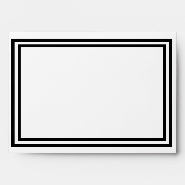 Double Black Trim - Envelope (Front)
