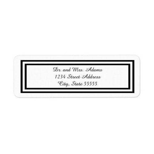 Double Black Trim _ Return Address Label