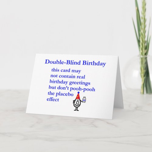 Double_Blind Birthday _ funny happy birthday poem Card