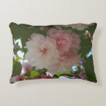 Double Blossoming Cherry Tree I Spring Floral Accent Pillow