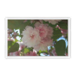 Double Blossoming Cherry Tree I Spring Floral Acrylic Tray