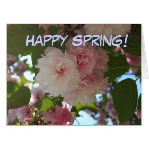 Double Blossoming Cherry Tree I Spring Floral Card
