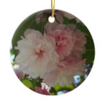 Double Blossoming Cherry Tree I Spring Floral Ceramic Ornament