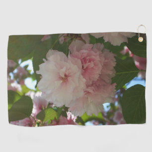 Double Blossoming Cherry Tree I Spring Floral Golf Towel