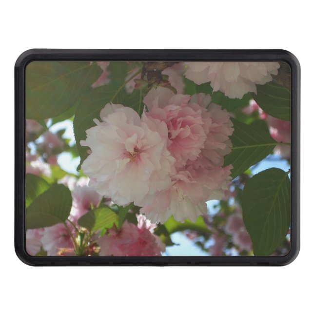 Double Blossoming Cherry Tree I Spring Floral Hitch Cover (Front)