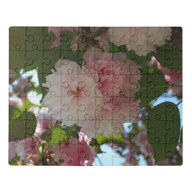 Double Blossoming Cherry Tree I Spring Floral Jigsaw Puzzle (Puzzle Horizontal)