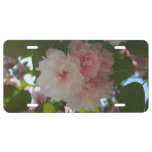 Double Blossoming Cherry Tree I Spring Floral License Plate