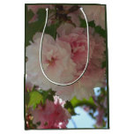 Double Blossoming Cherry Tree I Spring Floral Medium Gift Bag
