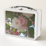 Double Blossoming Cherry Tree I Spring Floral Metal Lunch Box