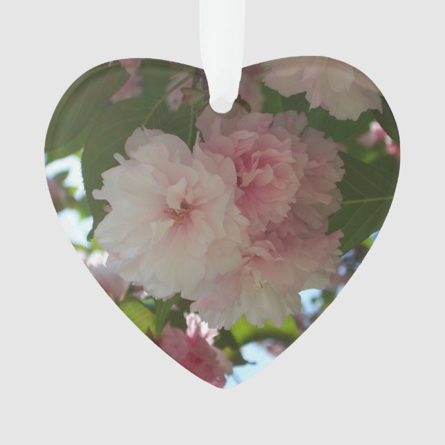 Double Blossoming Cherry Tree I Spring Floral Ornament (Front)