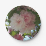 Double Blossoming Cherry Tree I Spring Floral Paper Plates