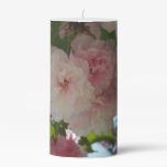 Double Blossoming Cherry Tree I Spring Floral Pillar Candle