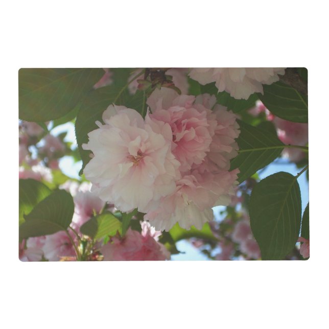 Double Blossoming Cherry Tree I Spring Floral Placemat (Front)