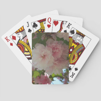 Double Blossoming Cherry Tree I Spring Floral Poker Cards