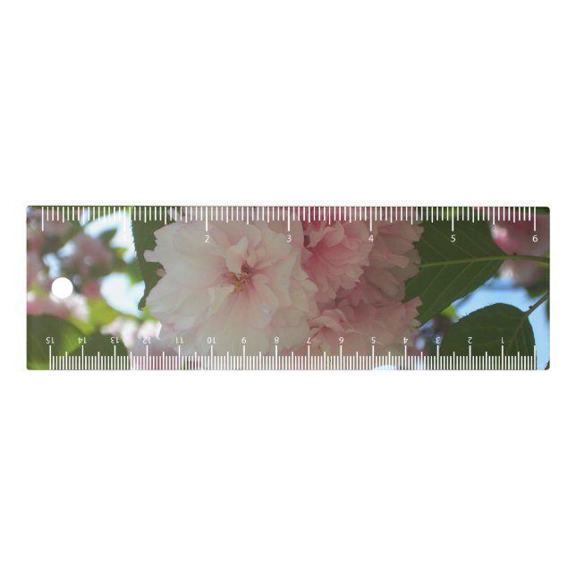 Double Blossoming Cherry Tree I Spring Floral Ruler (Front)