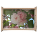 Double Blossoming Cherry Tree I Spring Floral Serving Tray