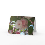Double Blossoming Cherry Tree I Spring Floral Thank You Card