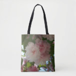 Double Blossoming Cherry Tree I Spring Floral Tote Bag