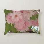 Double Blossoming Cherry Tree II Spring Floral Accent Pillow