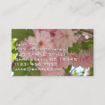 Double Blossoming Cherry Tree II Spring Floral Business Card