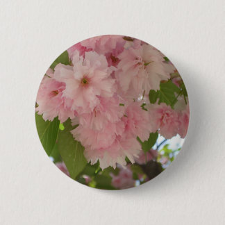 Double Blossoming Cherry Tree II Spring Floral Button