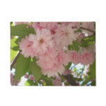 Double Blossoming Cherry Tree II Spring Floral Doormat