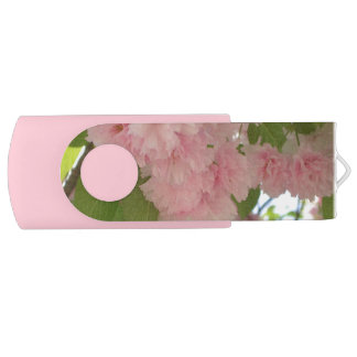 Double Blossoming Cherry Tree II Spring Floral Flash Drive