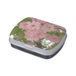 Double Blossoming Cherry Tree II Spring Floral Jelly Belly Candy Tin