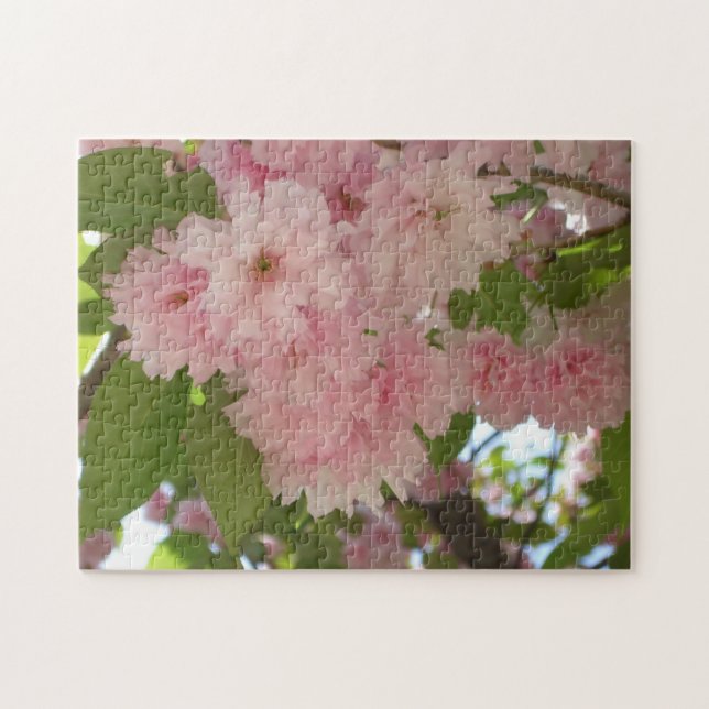 Double Blossoming Cherry Tree II Spring Floral Jigsaw Puzzle (Horizontal)