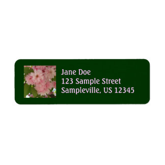 Double Blossoming Cherry Tree II Spring Floral Label