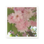 Double Blossoming Cherry Tree II Spring Floral Paper Napkins