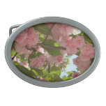 Double Blossoming Cherry Tree III Spring Floral Belt Buckle