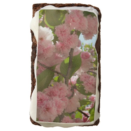 Double Blossoming Cherry Tree III Spring Floral Brownie (Rotated)