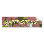 Double Blossoming Cherry Tree III Spring Floral Bumper Sticker