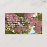 Double Blossoming Cherry Tree III Spring Floral Business Card