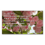 Double Blossoming Cherry Tree III Spring Floral Business Card Magnet