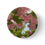 Double Blossoming Cherry Tree III Spring Floral Button