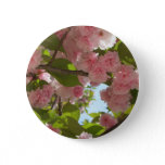 Double Blossoming Cherry Tree III Spring Floral Button