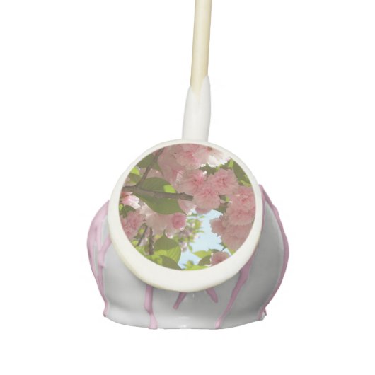 Double Blossoming Cherry Tree III Spring Floral Cake Pops (Front)