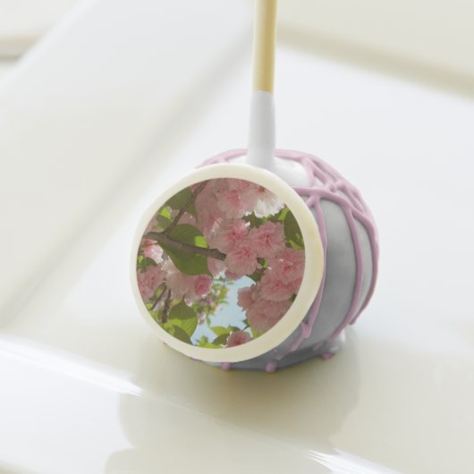Double Blossoming Cherry Tree III Spring Floral Cake Pops (Front Insitu)