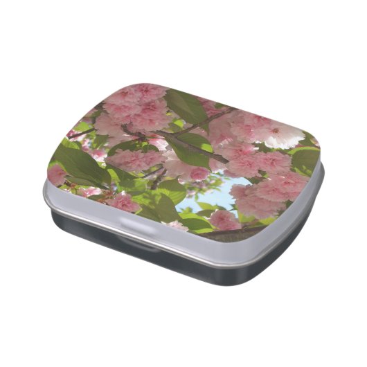 Double Blossoming Cherry Tree III Spring Floral Candy Tin (Side)