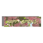 Double Blossoming Cherry Tree III Spring Floral Car Magnet
