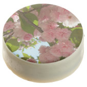 Double Blossoming Cherry Tree III Spring Floral Chocolate Dipped Oreo (Angled)