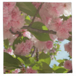 Double Blossoming Cherry Tree III Spring Floral Cloth Napkin