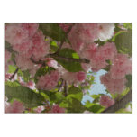 Double Blossoming Cherry Tree III Spring Floral Cutting Board