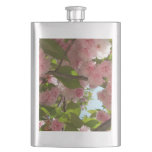 Double Blossoming Cherry Tree III Spring Floral Flask