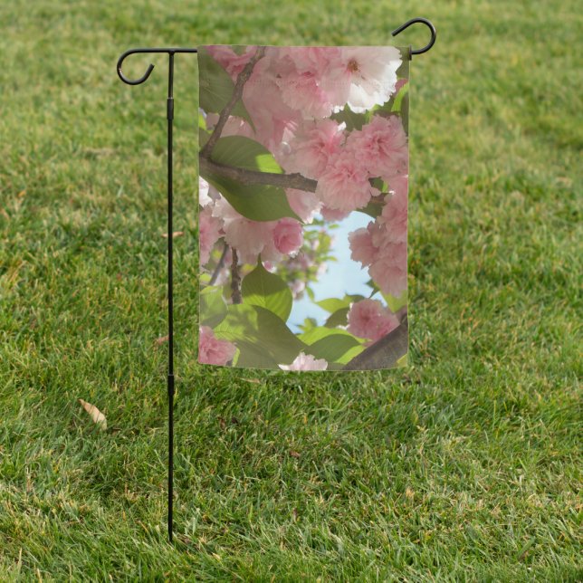 Double Blossoming Cherry Tree III Spring Floral Garden Flag (In SItu)