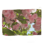 Double Blossoming Cherry Tree III Spring Floral Golf Towel